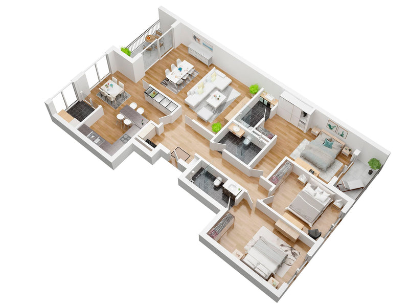 3D Floor Plans for Residential Properties